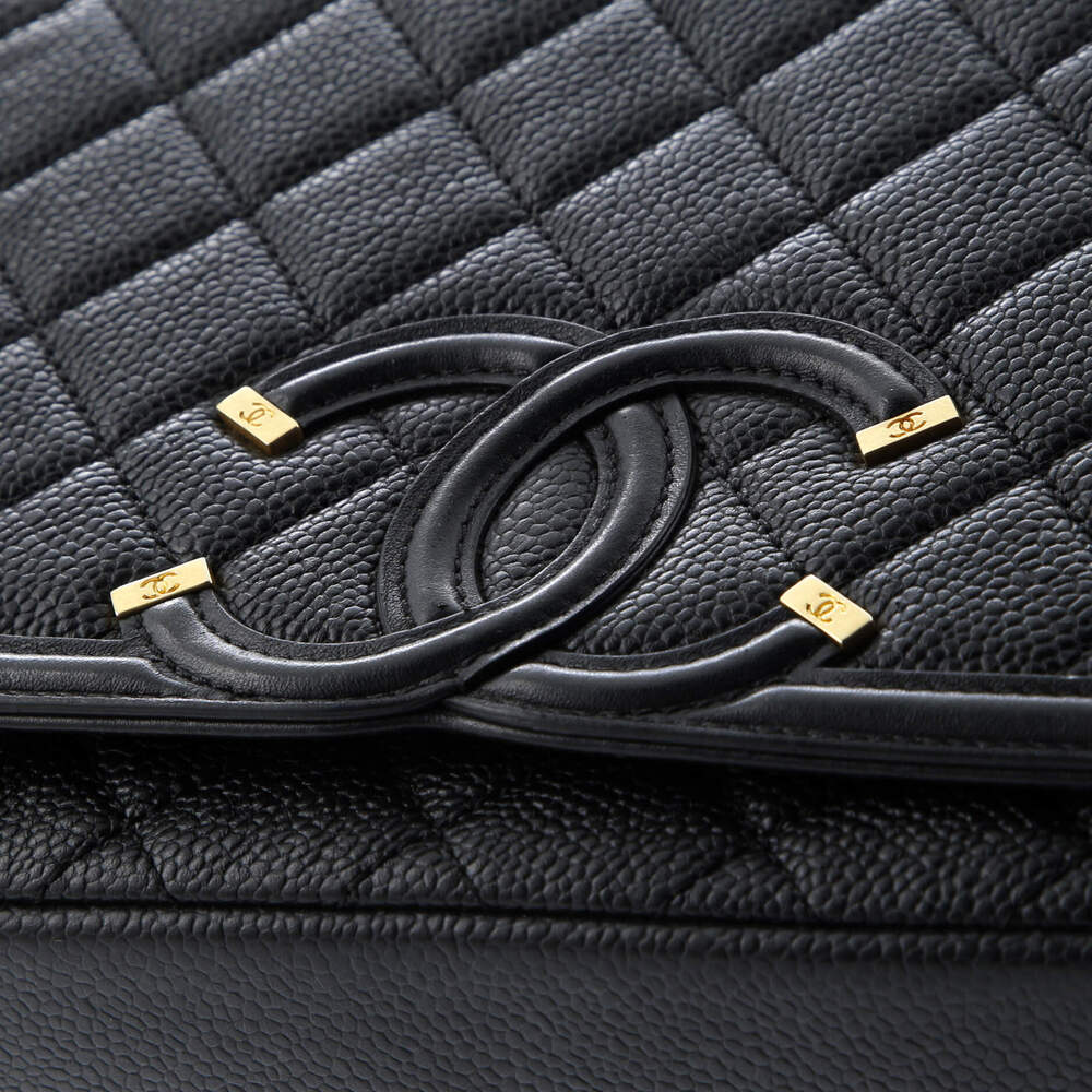 Chanel Filigree Flap Bag Quilted Caviar #223696C33B - Picture 7 of 9